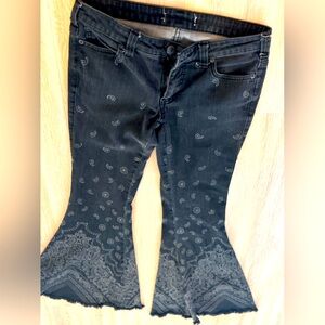 FP float on flare BLACK BOHO PRINTED sz 26